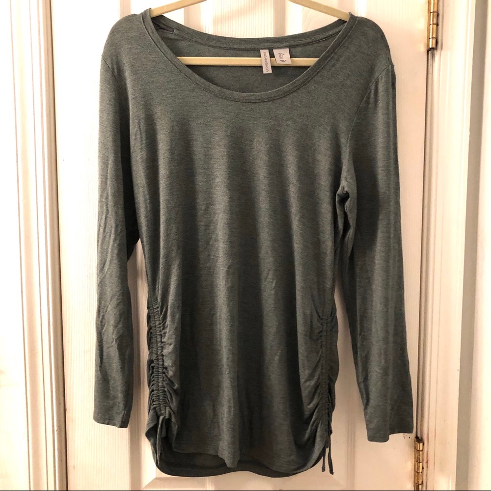 🔥SALE🔥 Long-sleeve Top with side ruching